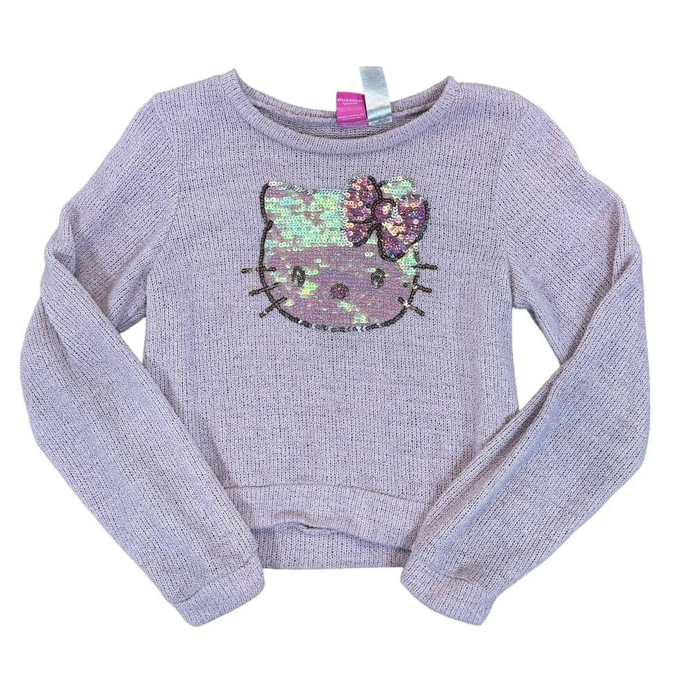 Hello-kitty Women's Pink and Purple Jumper